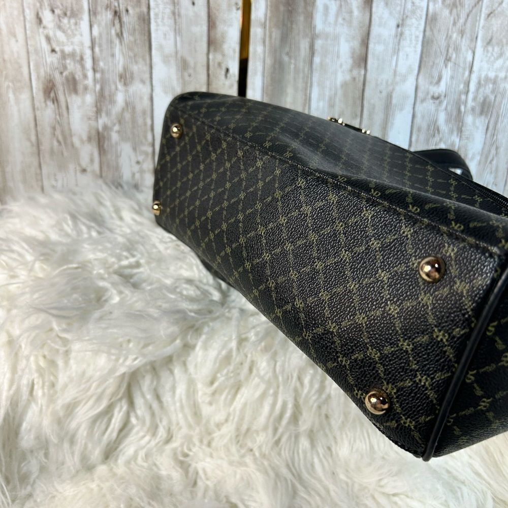 RIONI ITALIAN SIGNATURE CANVAS/ LEATHER  SHOULDER BAG NWT​​​ - Picture 6 of 10